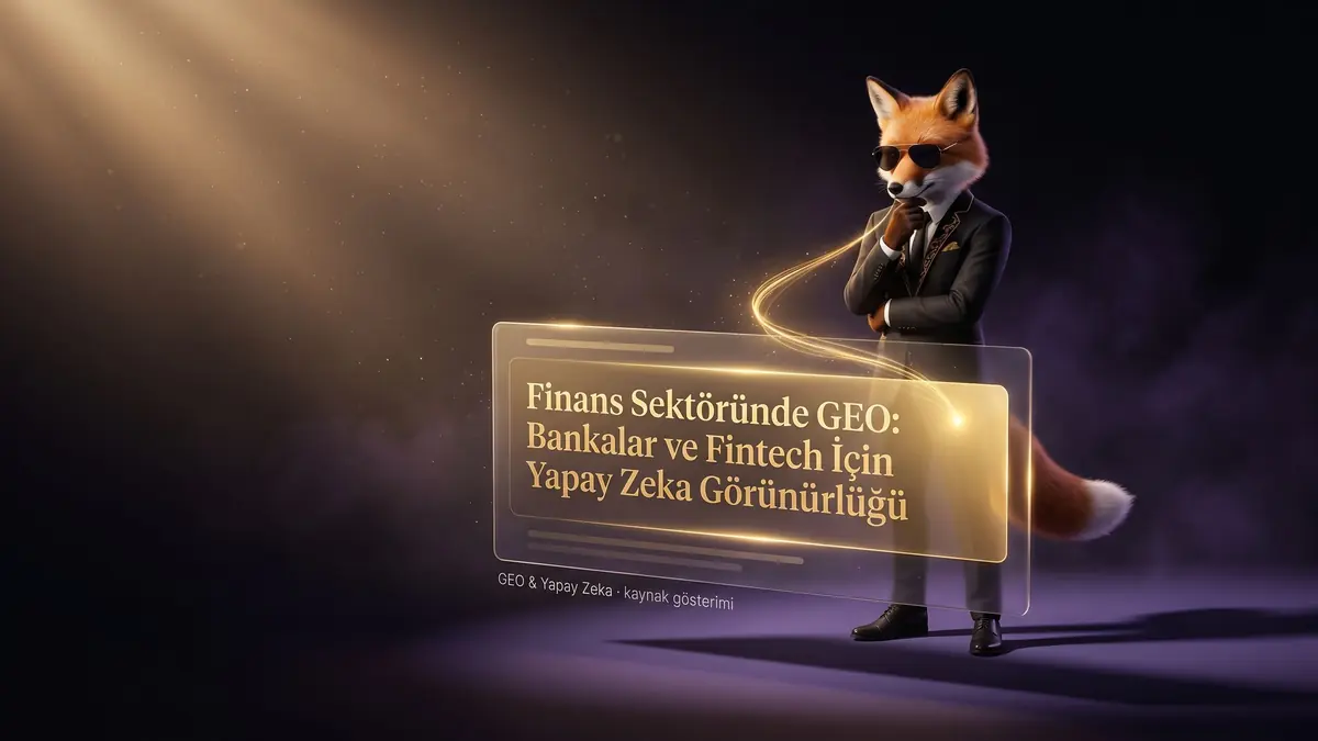 Finans Sektöründe GEO: Bankalar ve Fintech İçin Yapay Zeka Görünürlüğü